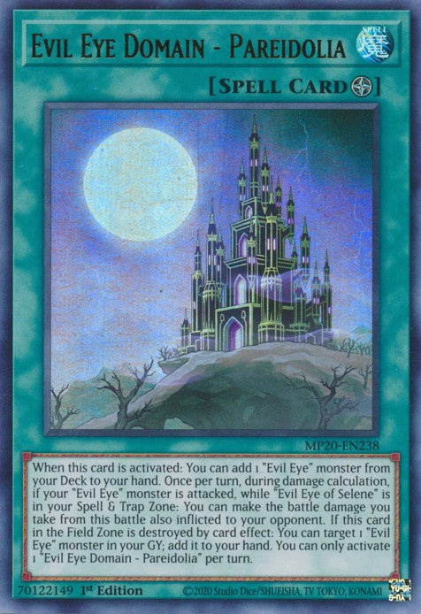 Evil Eye Domain - Pareidolia - MP20-EN238 - Ultra Rare - 1st Edition available at 401 Games Canada
