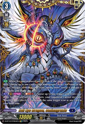 Evil Eye Dragon, Ominagruzio - D-BT12/FFR04EN - Double Frame Rare available at 401 Games Canada