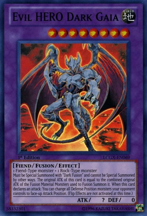 Evil HERO Dark Gaia - LCGX-EN069 - Super Rare - 1st Edition available at 401 Games Canada
