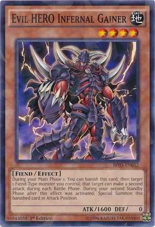 Evil HERO Infernal Gainer - BP03-EN032 - Common - 1st Edition available at 401 Games Canada