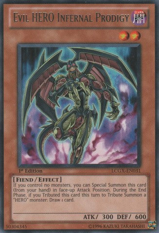 Evil HERO Infernal Prodigy - LCGX-EN031 - Rare - 1st Edition available at 401 Games Canada