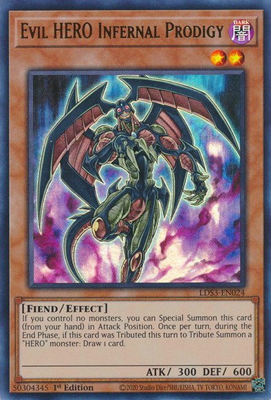 Evil HERO Infernal Prodigy - LDS3-EN024 - Ultra Rare - 1st Edition available at 401 Games Canada