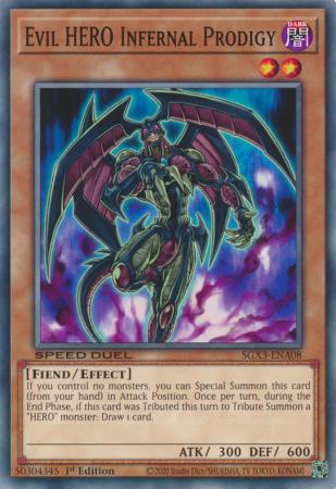 Evil HERO Infernal Prodigy - SGX3-ENA08 - Common - 1st Edition available at 401 Games Canada