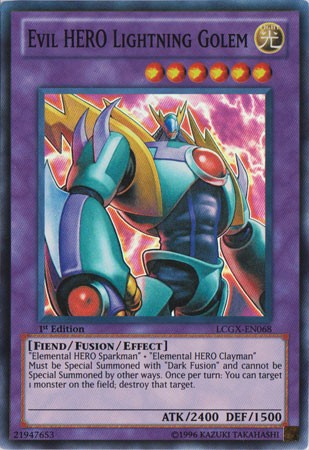 Evil HERO Lightning Golem - LCGX-EN068 - Super Rare - 1st Edition available at 401 Games Canada