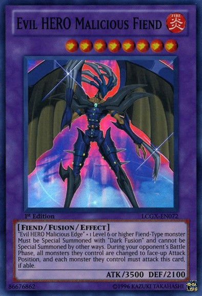 Evil HERO Malicious Fiend - LCGX-EN072 - Super Rare - 1st Edition available at 401 Games Canada