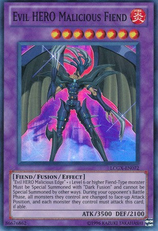 Evil HERO Malicious Fiend - LCGX-EN072 - Super Rare - Unlimited available at 401 Games Canada