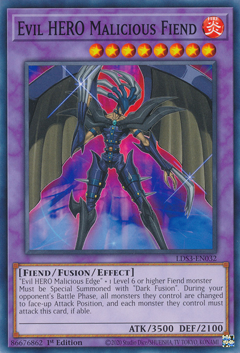 Evil HERO Malicious Fiend - LDS3-EN032 - Common - 1st Edition available at 401 Games Canada