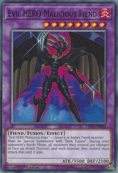 Evil HERO Malicious Fiend - LED5-EN020 - Common - 1st Edition available at 401 Games Canada