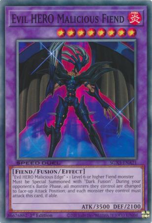 Evil HERO Malicious Fiend - SGX3-ENA21 - Common - 1st Edition available at 401 Games Canada