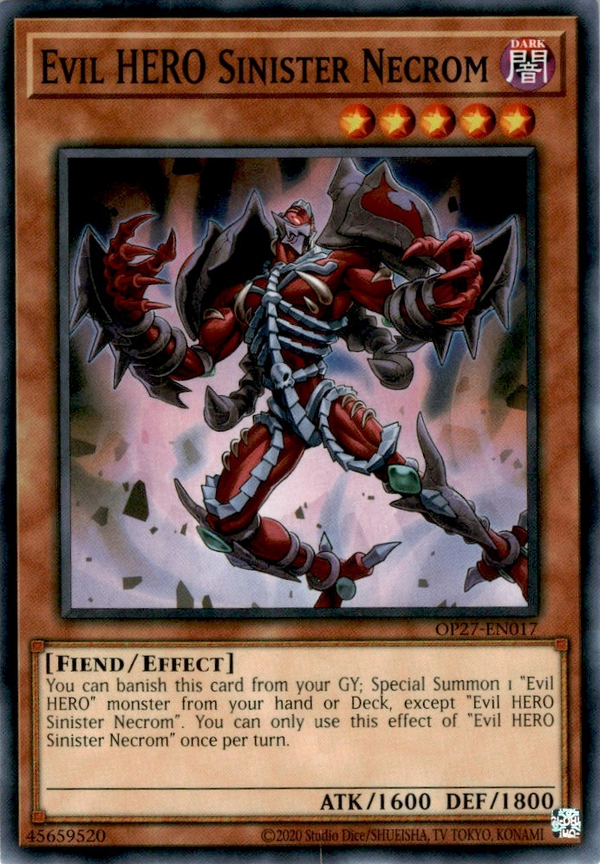 Evil HERO Sinister Necrom - OP27-EN017 - Common - Unlimited