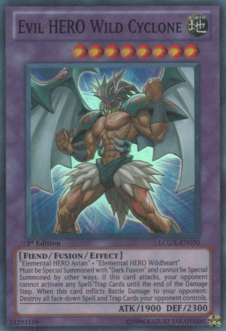 Evil HERO Wild Cyclone - LCGX-EN070 - Super Rare - 1st Edition available at 401 Games Canada