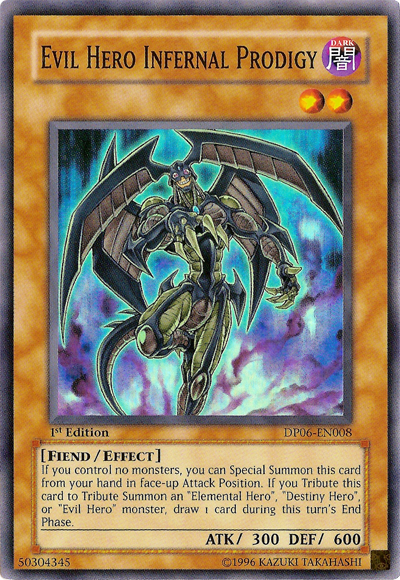 Evil Hero Infernal Prodigy - DP06-EN008 - Super Rare - 1st Edition available at 401 Games Canada