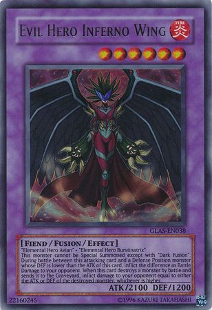 Evil Hero Inferno Wing - GLAS-EN038 - Ultra Rare - Unlimited available at 401 Games Canada