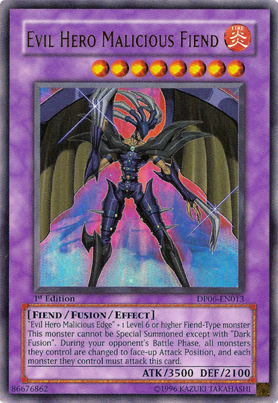 Evil Hero Malicious Fiend - DP06-EN013 - Ultra Rare - 1st Edition available at 401 Games Canada