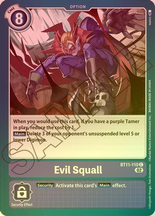 Evil Squall (Foil) - BT11-110 - Common available at 401 Games Canada