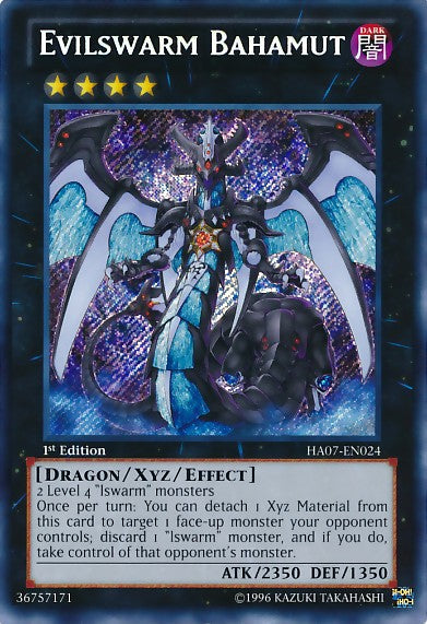 Evilswarm Bahamut - HA07-EN024 - Secret Rare - 1st Edition available at 401 Games Canada