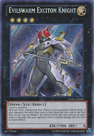 Evilswarm Exciton Knight - LVAL-EN056 - Secret Rare - Unlimited available at 401 Games Canada