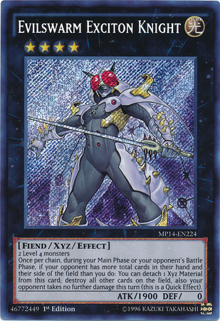 Evilswarm Exciton Knight - MP14-EN224 - Secret Rare - 1st Edition available at 401 Games Canada