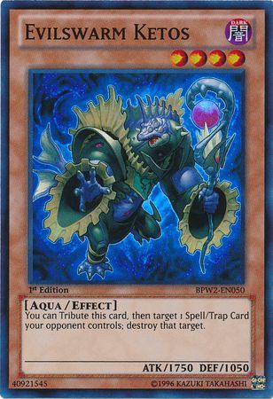 Evilswarm Ketos - BPW2-EN050 - Super Rare - 1st Edition available at 401 Games Canada