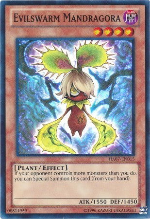 Evilswarm Mandragora - HA07-EN015 - Super Rare - Unlimited available at 401 Games Canada