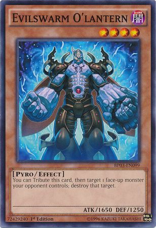 Evilswarm O'lantern (Shatterfoil) - BP03-EN099 - Shatterfoil Rare - 1st Edition available at 401 Games Canada