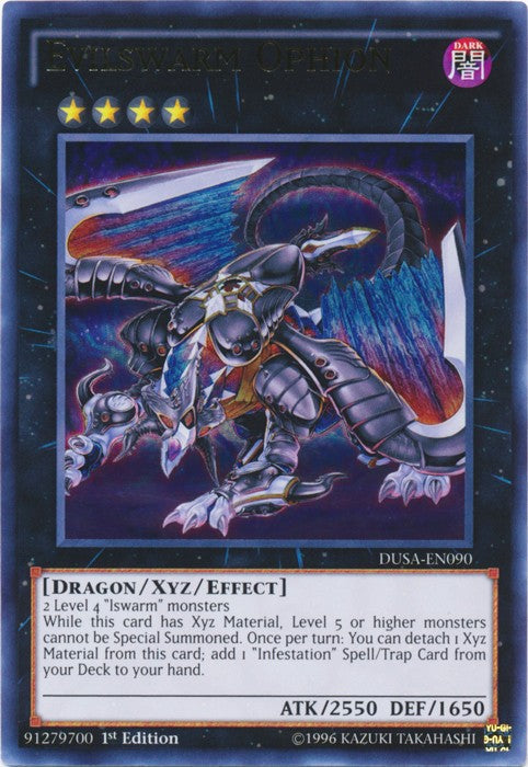 Evilswarm Ophion - DUSA-EN090 - Ultra Rare - 1st Edition available at 401 Games Canada