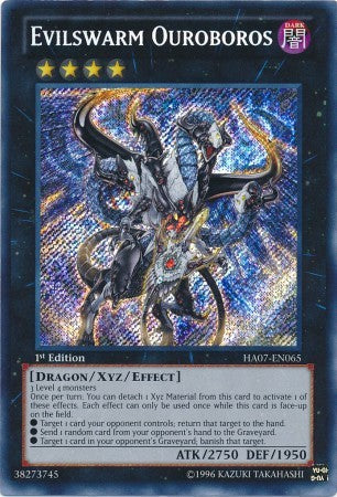 Evilswarm Ouroboros - HA07-EN065 - Secret Rare - 1st Edition available at 401 Games Canada