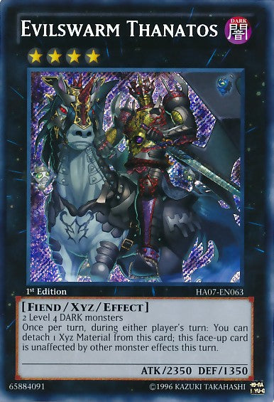 Evilswarm Thanatos - HA07-EN063 - Secret Rare - 1st Edition available at 401 Games Canada