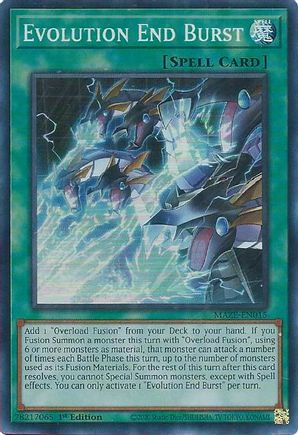 Evolution End Burst - MAZE-EN015 - Super Rare - 1st Edition available at 401 Games Canada