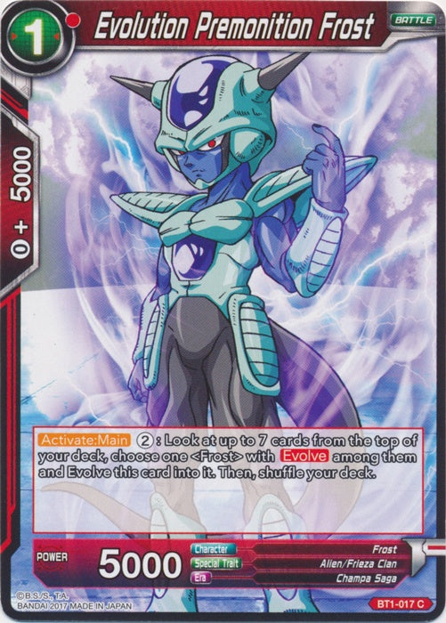 Evolution Premonition Frost - BT1-017 - Common available at 401 Games Canada