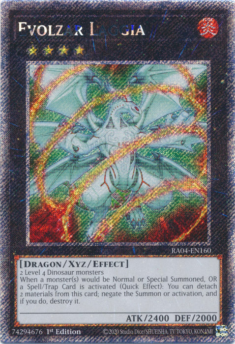 Evolzar Laggia (Platinum Secret Rare) - RA04-EN160 - Platinum Secret Rare - 1st Edition
