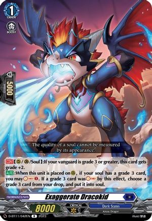 Exaggerate Dracokid - D-BT11/042EN - Rare available at 401 Games Canada