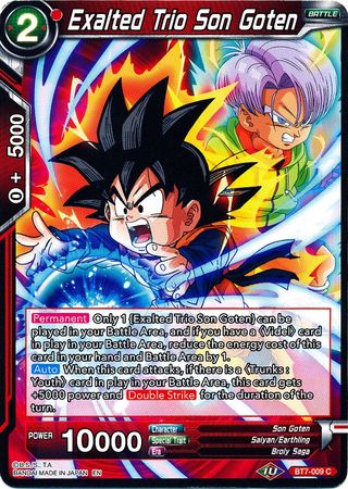 Exalted Trio Son Goten - BT7-009 - Common available at 401 Games Canada