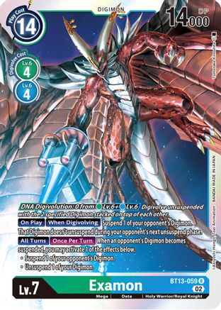 Examon - BT13-059 - Rare available at 401 Games Canada