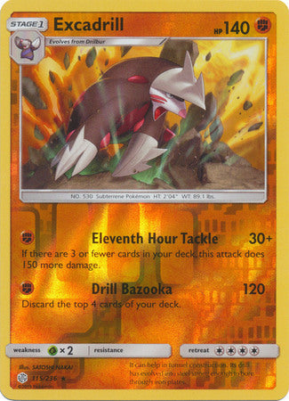 Excadrill - 115/236 - Holo Rare - Reverse Holo available at 401 Games Canada