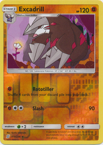 Excadrill - 119/236 - Rare - Reverse Holo available at 401 Games Canada