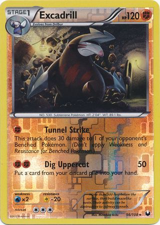 Excadrill - 56/108 - Rare - Reverse Holo available at 401 Games Canada