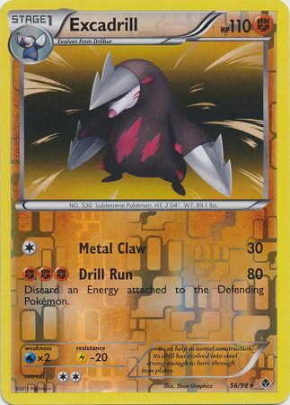 Excadrill - 56/98 - Holo Rare - Reverse Holo available at 401 Games Canada