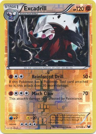 Excadrill - 57/108 - Rare - Reverse Holo available at 401 Games Canada