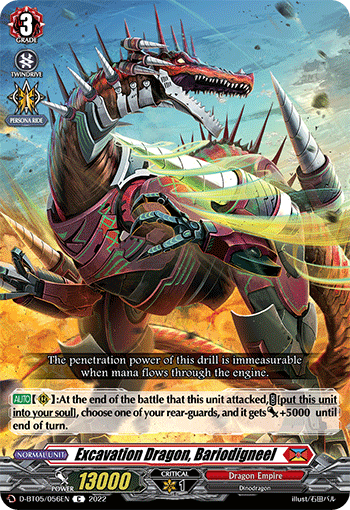 Excavation Dragon, Bariodigneel - D-BT05/056 - Common available at 401 Games Canada