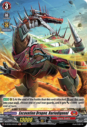 Excavation Dragon, Bariodigneel - D-BT05/H04 - Holo Rare available at 401 Games Canada