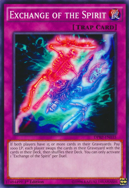 Yu-Gi-Oh! Exchange Of The Spirit Trap Card (DPRP-EN035) – Duelist Pack: Rivals Of The Pharaoh, 1st Edition Common