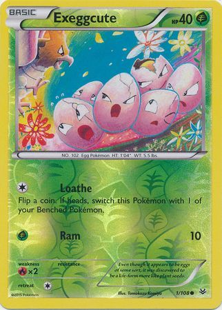 Exeggcute - 1/108 - Common - Reverse Holo available at 401 Games Canada