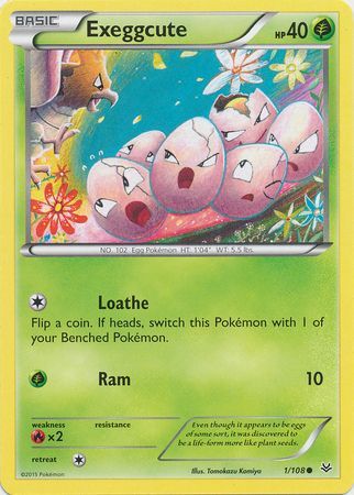 Exeggcute - 1/108 - Common available at 401 Games Canada