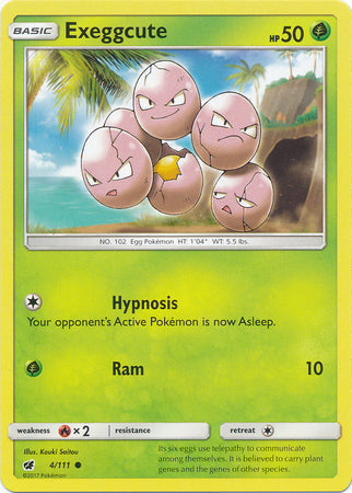 Exeggcute - 4/111 - Common available at 401 Games Canada