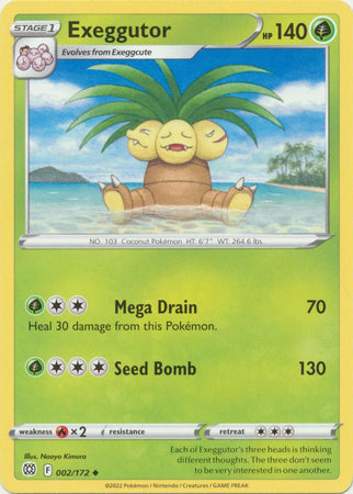 Exeggutor - 002/172 - Uncommon available at 401 Games Canada