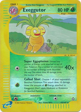 Exeggutor - 12/147 - Rare - Reverse Holo available at 401 Games Canada