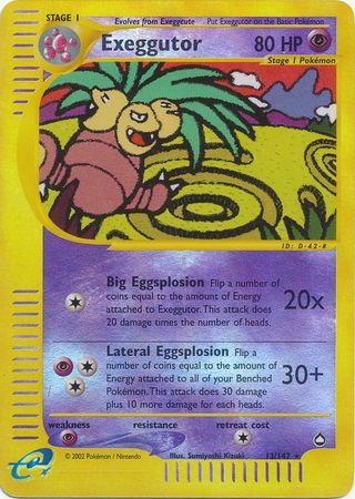 Exeggutor - 13/147 - Rare - Reverse Holo available at 401 Games Canada