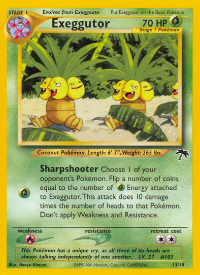 Exeggutor - 13/18 - Common available at 401 Games Canada