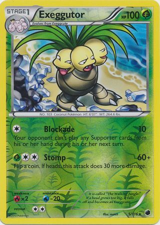 Exeggutor - 5/116 - Rare - Reverse Holo available at 401 Games Canada